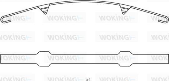 Woking ACA8543.00 - Piederumu komplekts, Disku bremžu uzlikas ps1.lv