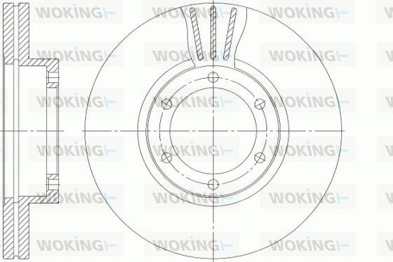 Woking D6951.10 - Bremžu diski ps1.lv