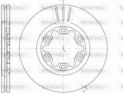 Woking D6957.10 - Bremžu diski ps1.lv