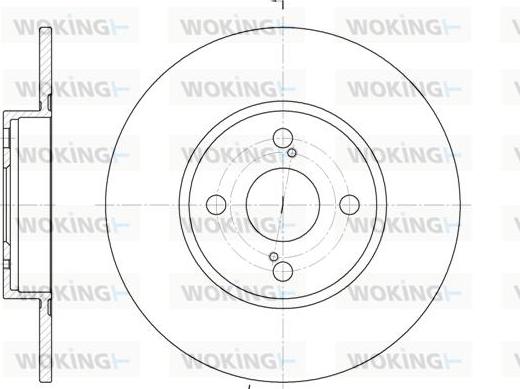 Woking D6900.00 - Bremžu diski ps1.lv