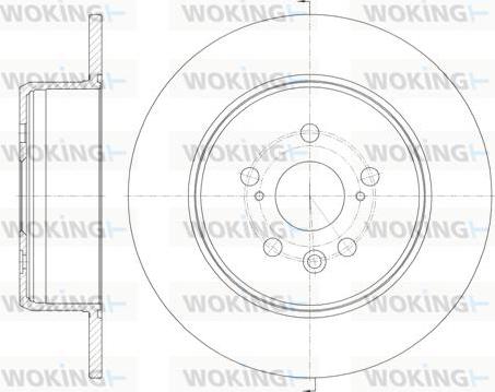 Woking D6910.00 - Bremžu diski ps1.lv