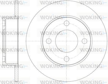 Woking D6917.00 - Bremžu diski ps1.lv