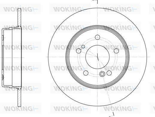 Woking D6467.00 - Bremžu diski ps1.lv