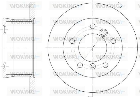 Woking D6566.00 - Bremžu diski ps1.lv