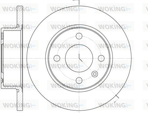 Woking D6538.00 - Bremžu diski ps1.lv