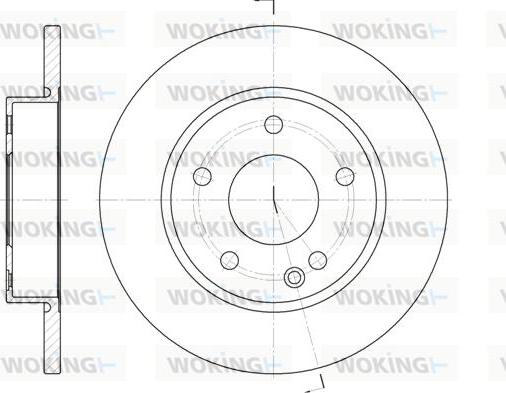 Woking D6526.00 - Bremžu diski ps1.lv