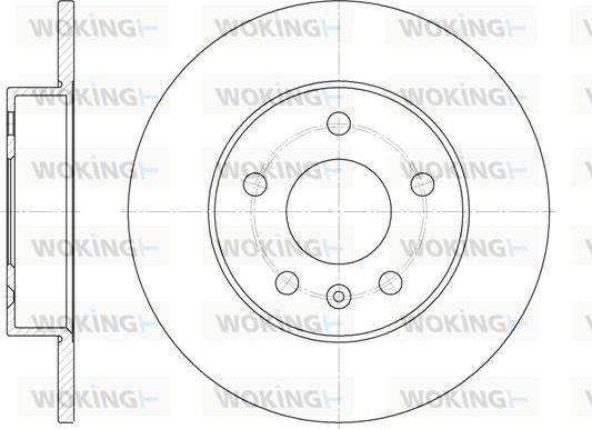 Woking D6578.00 - Bremžu diski ps1.lv