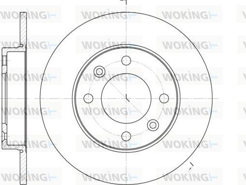 Woking D6630.00 - Bremžu diski ps1.lv