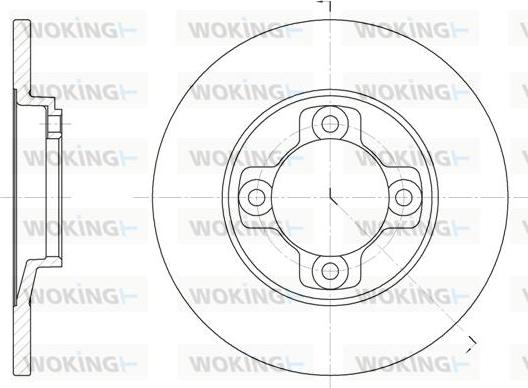 Woking D6031.00 - Bremžu diski ps1.lv