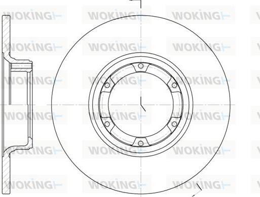 Woking D6033.00 - Bremžu diski ps1.lv