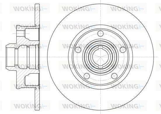 Woking D6025.00 - Bremžu diski ps1.lv