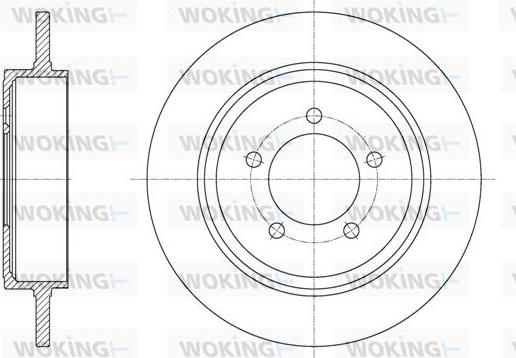 Woking D61933.00 - Bremžu diski ps1.lv