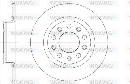 Woking D61445.00 - Bremžu diski ps1.lv