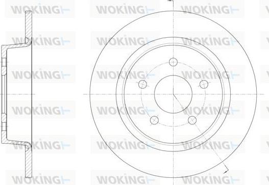 Woking D61459.00 - Bremžu diski ps1.lv