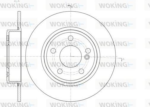 Woking D61465.00 - Bremžu diski ps1.lv