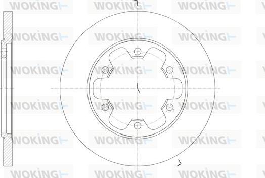 Woking D61569.00 - Bremžu diski ps1.lv