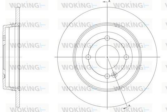 Woking D61570.00 - Bremžu diski ps1.lv