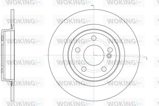Woking D61578.00 - Bremžu diski ps1.lv