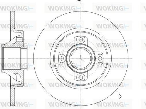 Woking D61058.00 - Bremžu diski ps1.lv