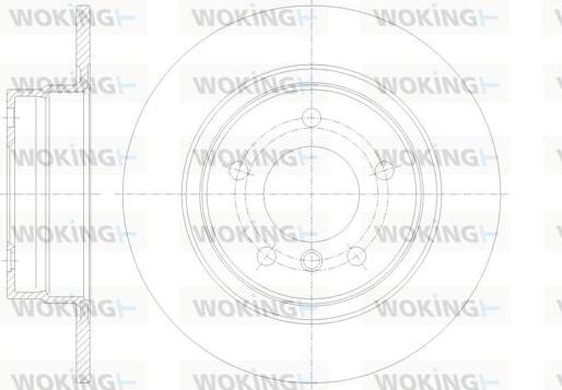 Woking D61084.00 - Bremžu diski ps1.lv