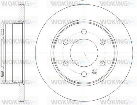 Woking D61035.00 - Bremžu diski ps1.lv