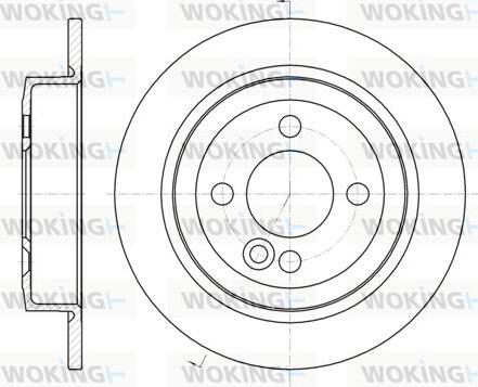 Woking D61195.00 - Bremžu diski ps1.lv