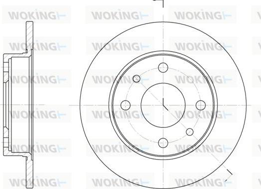 Woking D6110.00 - Bremžu diski ps1.lv