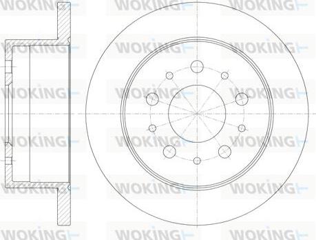 Woking D61120.00 - Bremžu diski ps1.lv