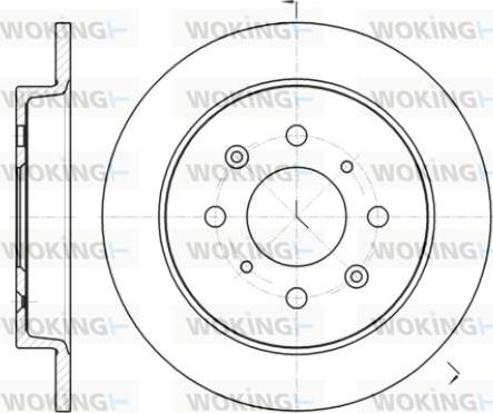 Woking D61395.00 - Bremžu diski ps1.lv