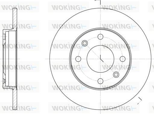 Woking D6130.00 - Bremžu diski ps1.lv