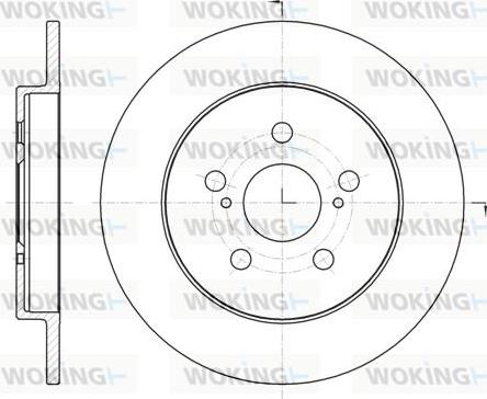 Woking D61326.00 - Bremžu diski ps1.lv