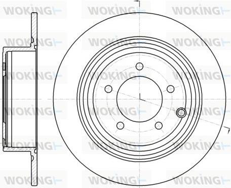 Woking D61290.00 - Bremžu diski ps1.lv