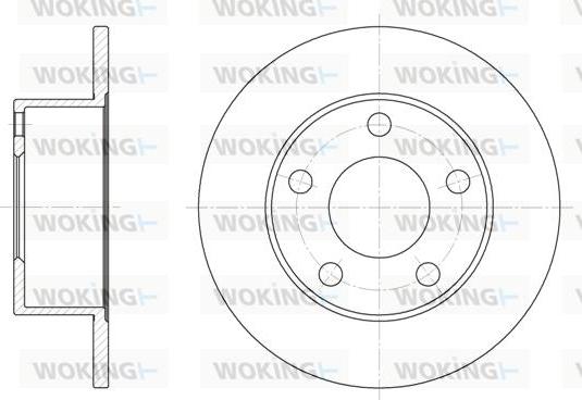 Woking D6123.00 - Bremžu diski ps1.lv