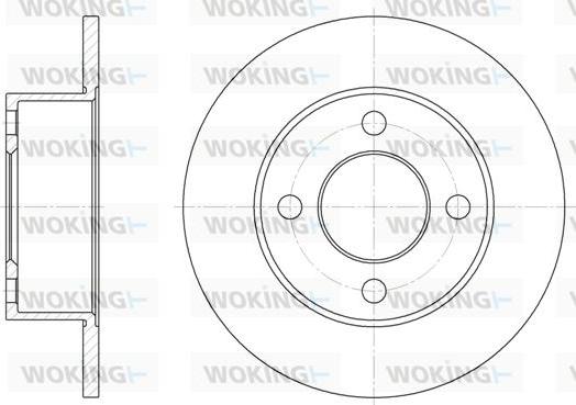 Woking D6122.00 - Bremžu diski ps1.lv