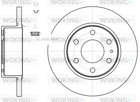 Woking D61274.00 - Bremžu diski ps1.lv