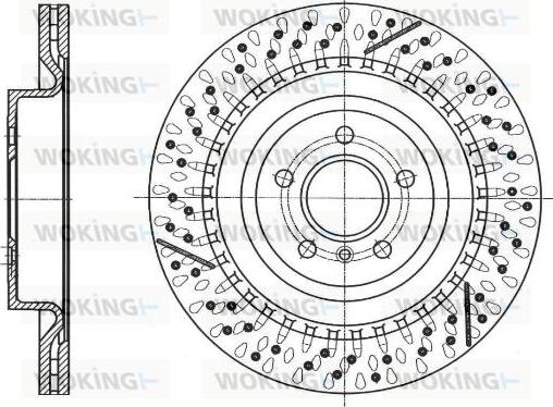 Woking D61744.10 - Bremžu diski ps1.lv