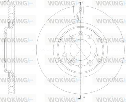 Woking D61776.10 - Bremžu diski ps1.lv
