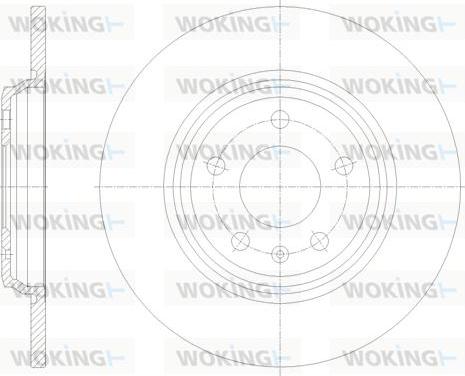 Woking D61771.00 - Bremžu diski ps1.lv