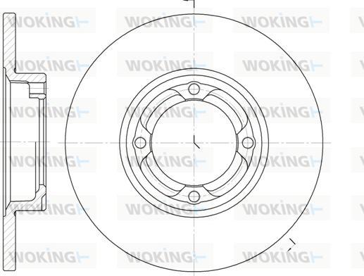 Woking D6832.00 - Bremžu diski ps1.lv