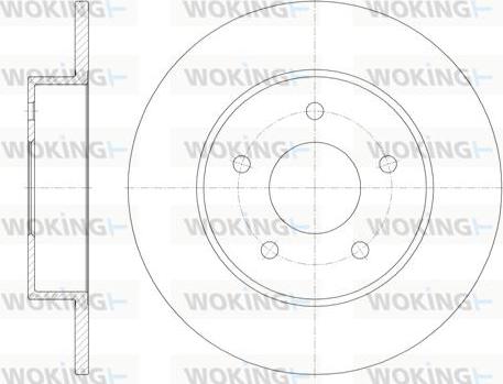 Woking D6820.00 - Bremžu diski ps1.lv