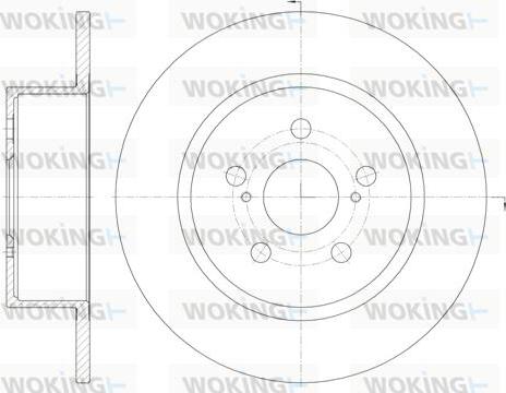 Woking D6878.00 - Bremžu diski ps1.lv