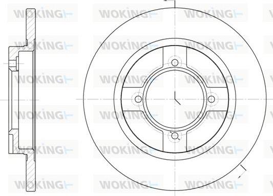 Woking D6396.00 - Bremžu diski ps1.lv