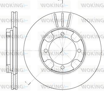 Woking D6389.10 - Bremžu diski ps1.lv