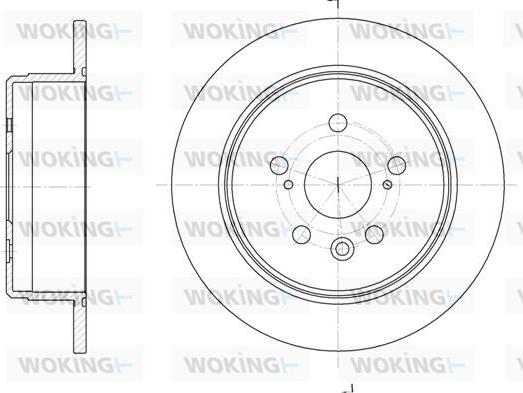 Woking D6245.00 - Bremžu diski ps1.lv