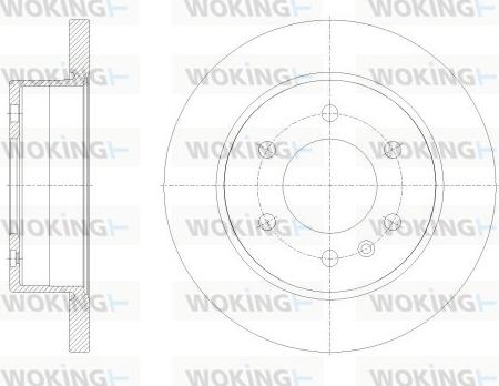 Woking D62514.00 - Bremžu diski ps1.lv