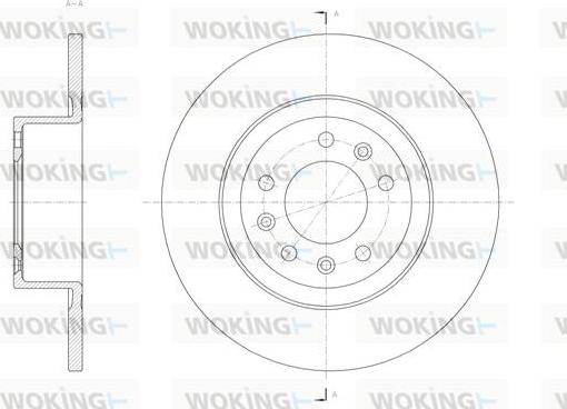 Woking D62055.00 - Bremžu diski ps1.lv