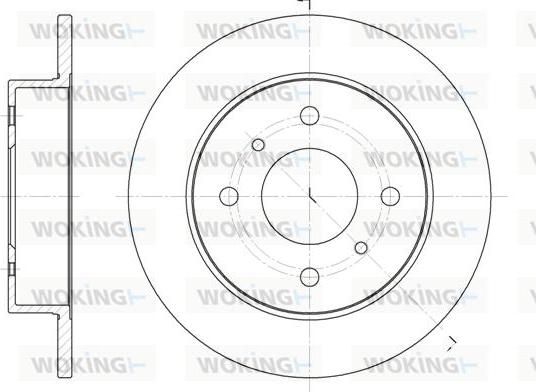 Woking D6200.00 - Bremžu diski ps1.lv