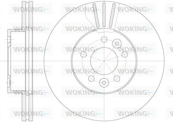 Woking D62014.10 - Bremžu diski ps1.lv