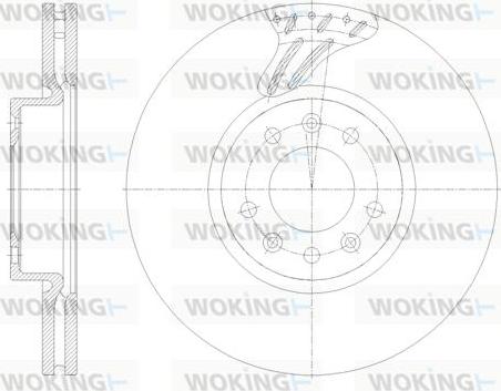 Woking D62122.10 - Bremžu diski ps1.lv