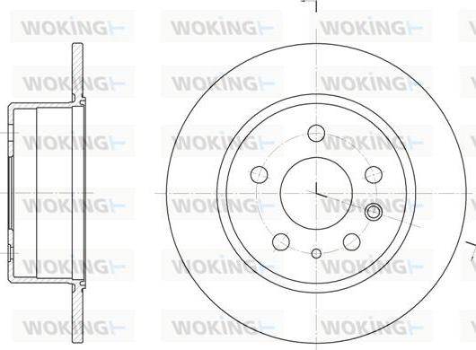 Woking D6280.00 - Bremžu diski ps1.lv